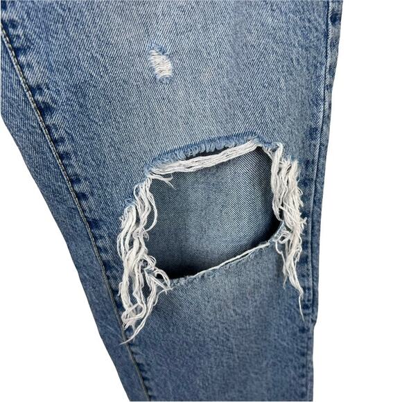 Garage Distressed High Rise Straight Leg Jeans Size 1 - Picture 7 of 11